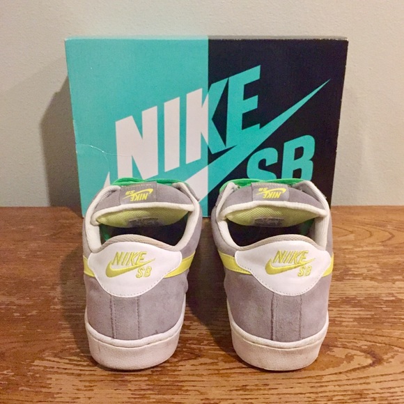 🔥🛹 Nike Sb Zoom Air Classic Steel Grey/Volt 🛹🔥 - Picture 5 of 9